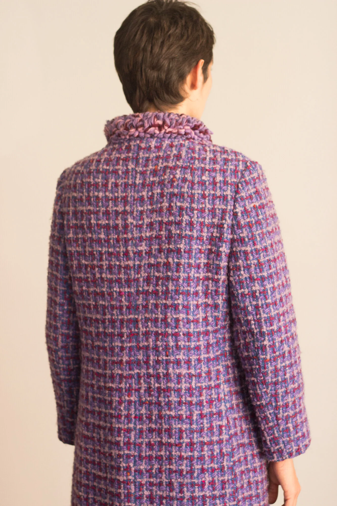 1960s Lilac Tweed Muppet Fringed Coat — Wayward Collection